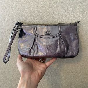 Coach wristlet pewter